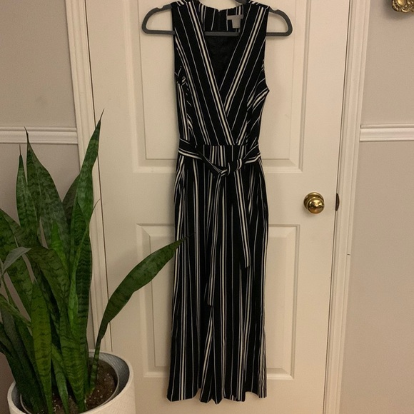 H&M Pants - Striped Culotte Jumpsuit